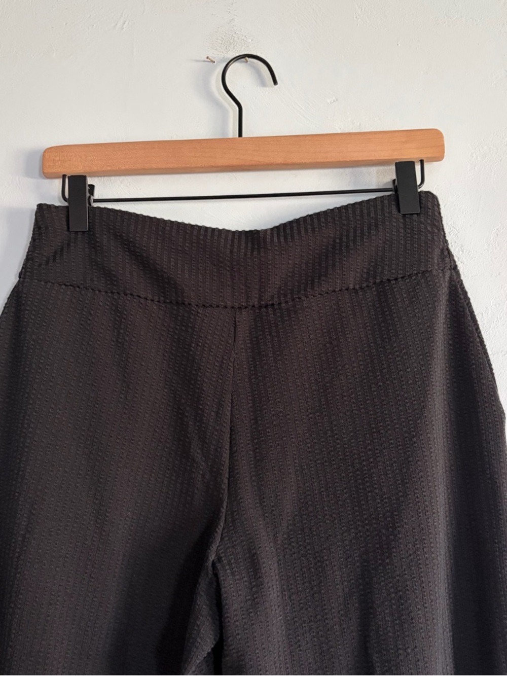 Toad&Co Chaka Wide Leg Pants Samba Texture Black - Picture 9 of 11